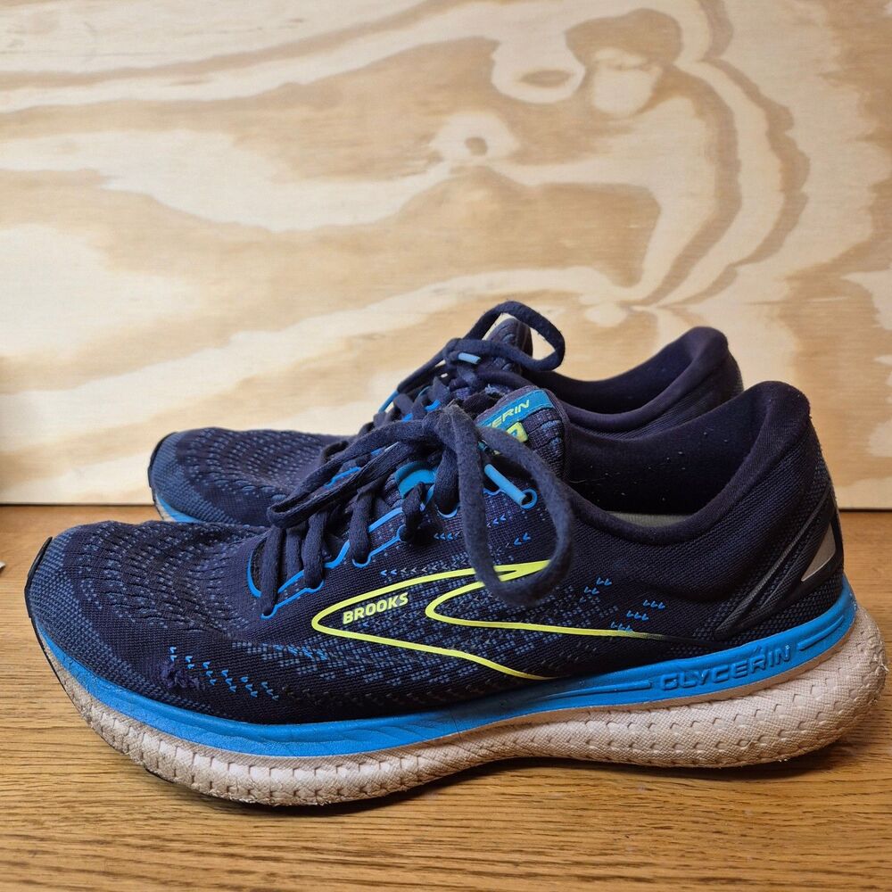 Brooks Glycerin 19 Mens 9.5 D Navy Blue Running Shoes